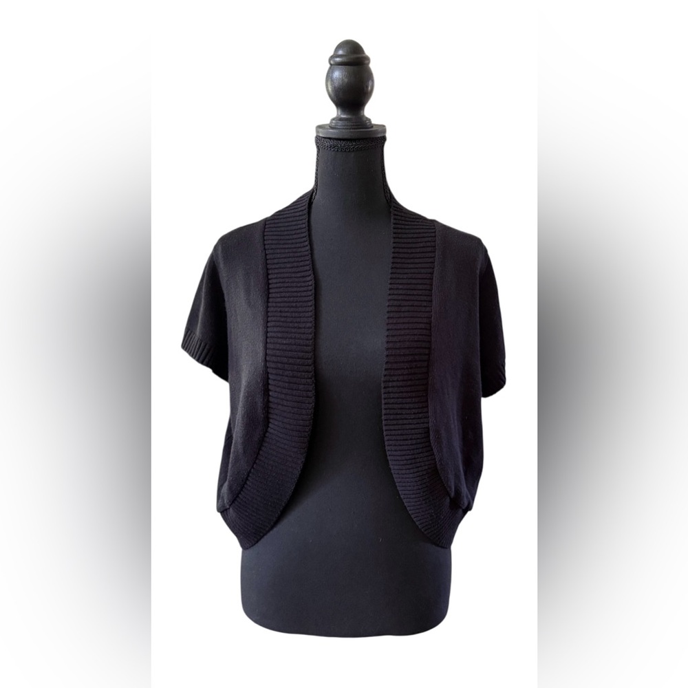 AGB: Black Cottagecore Knit Cardigan